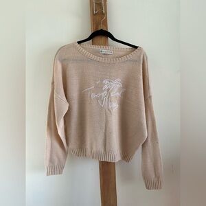 Cozy Beige Crew Neck Sweater